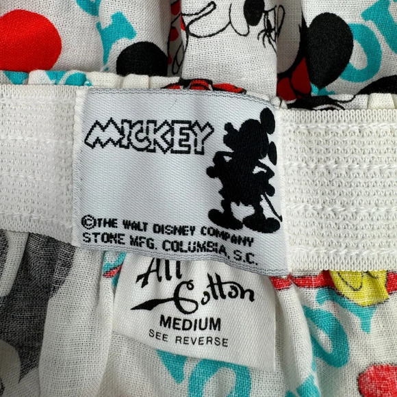 Vintage Disney Mickey Mouse Mickey & Co Boxer Shorts Size M White Hearts NWT - Picture 4 of 7